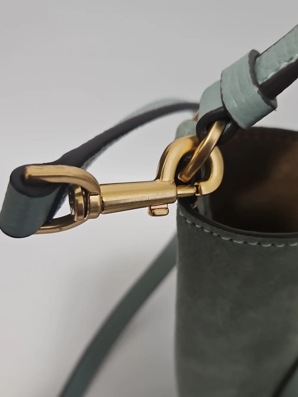 Tory Burch McGraw Small Bucket Bag Artic Blue